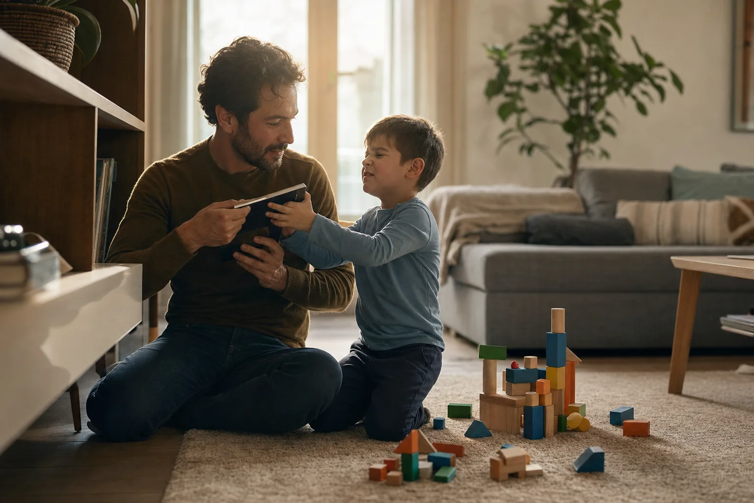 Togliere il tablet ai bambini: transizioni più calme tra 3 e 8 anni